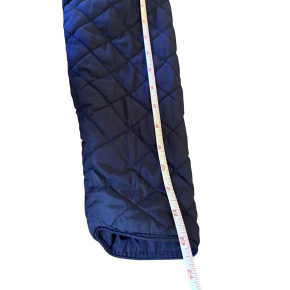 US Polo Assn Quilted Moto Jacket Youth Size L Navy Blue Zip Front - Picture 7 of 9